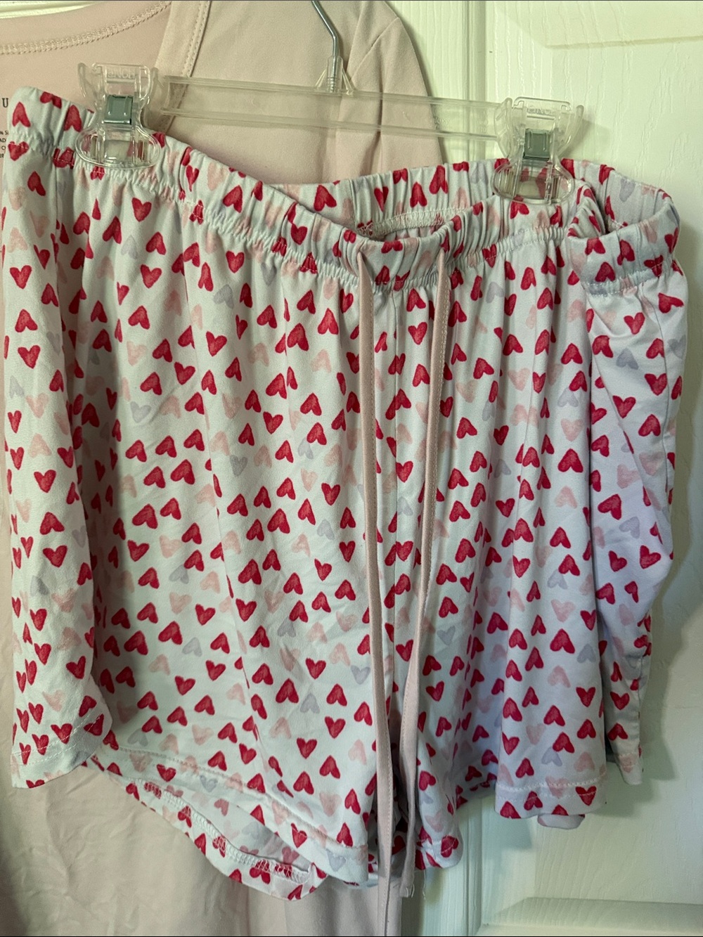 Rae Dunn Light Pink 'LOVE' Lounge Top with Heart Shorts - Picture 6 of 7